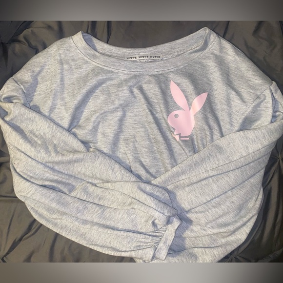 Playboy Crop Sweatshirt - Picture 2 of 3